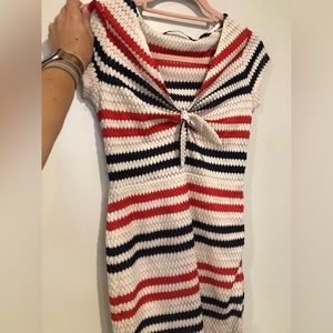 Blue white and red mini dress from GUESS